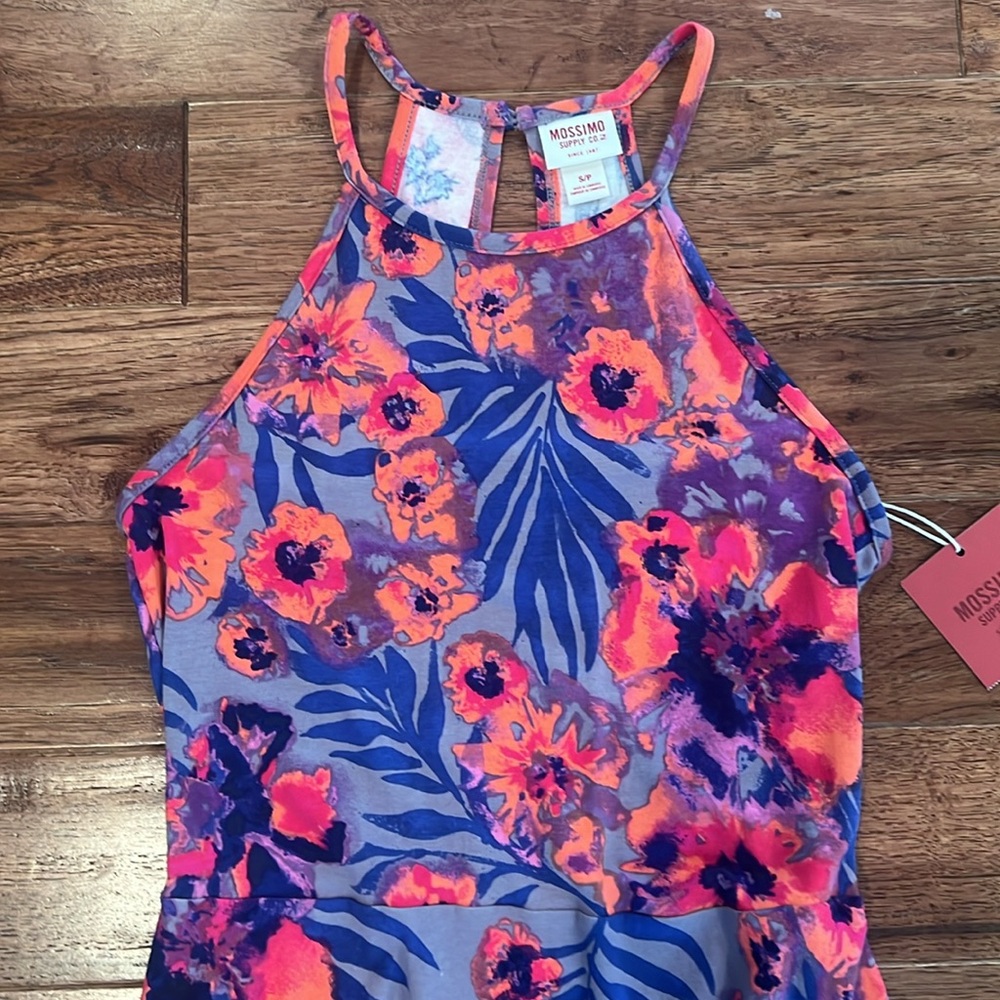 NWT Mossimo Skater Dress, Pink Floral Size S - Picture 3 of 8